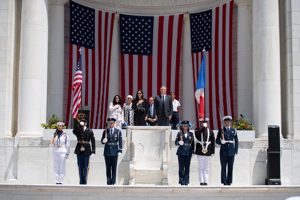 The Flame of Liberty Ceremony Commemorating the 80th Anniversary of the Allied Invasion of Normandy