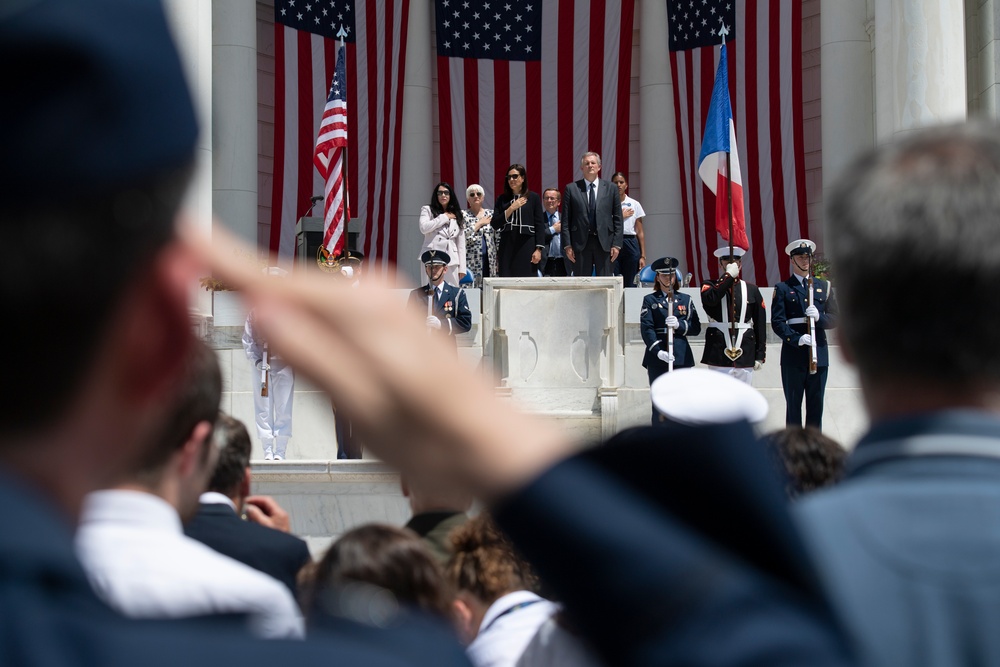 The Flame of Liberty Ceremony Commemorating the 80th Anniversary of the Allied Invasion of Normandy