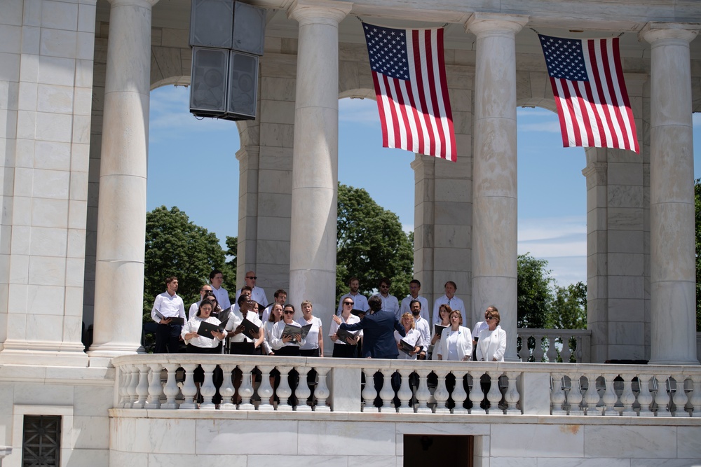 The Flame of Liberty Ceremony Commemorating the 80th Anniversary of the Allied Invasion of Normandy