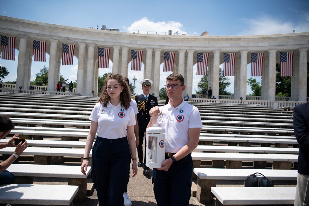 The Flame of Liberty Ceremony Commemorating the 80th Anniversary of the Allied Invasion of Normandy