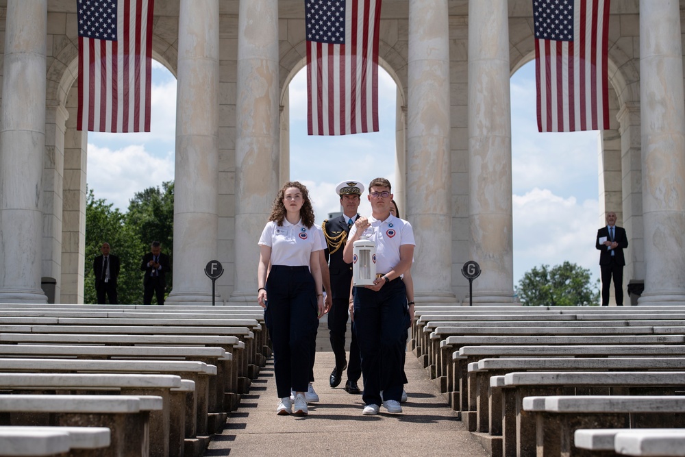 The Flame of Liberty Ceremony Commemorating the 80th Anniversary of the Allied Invasion of Normandy