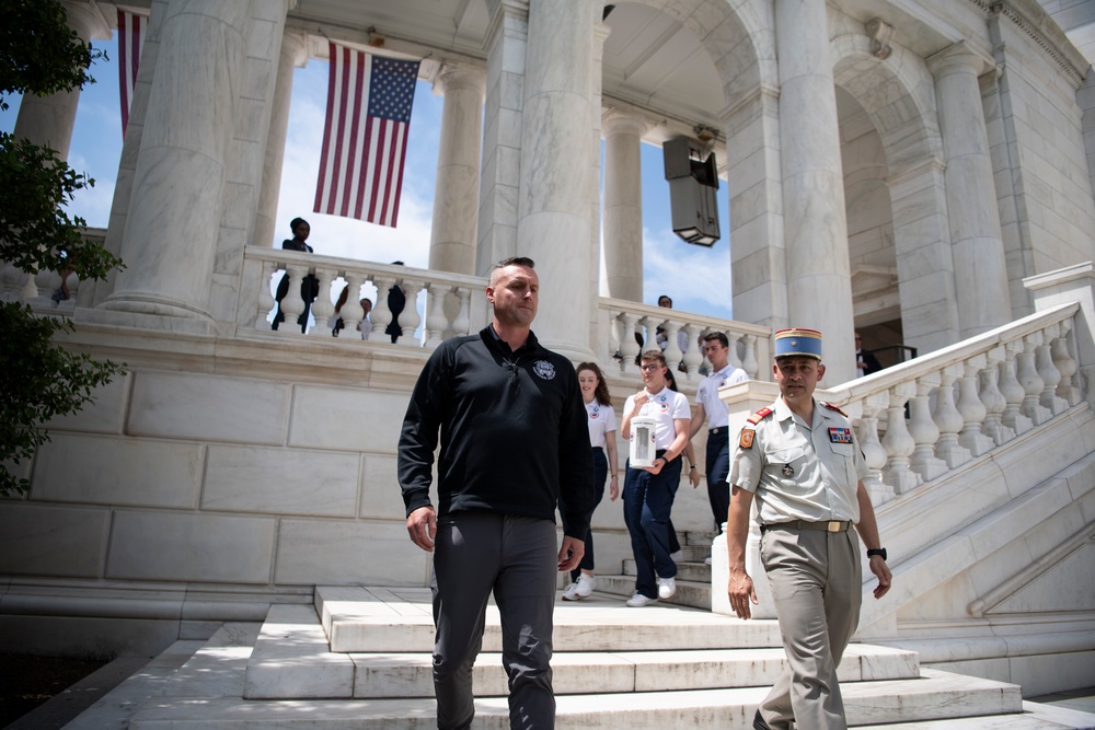 The Flame of Liberty Ceremony Commemorating the 80th Anniversary of the Allied Invasion of Normandy
