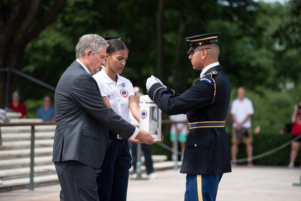 The Flame of Liberty Ceremony Commemorating the 80th Anniversary of the Allied Invasion of Normandy