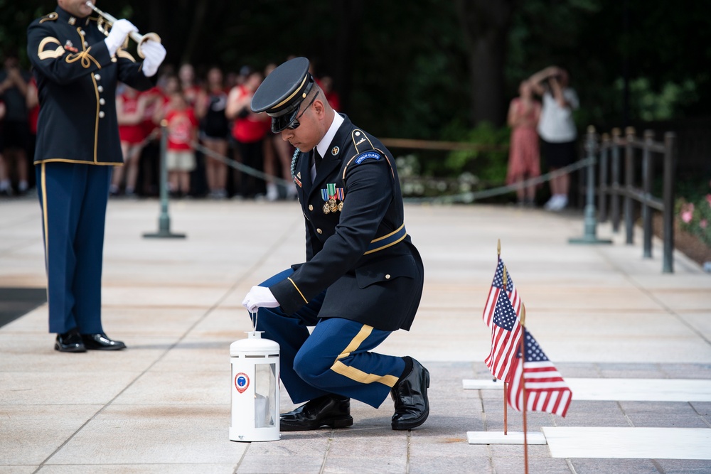 The Flame of Liberty Ceremony Commemorating the 80th Anniversary of the Allied Invasion of Normandy