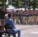 Enlistees raise their right hand at IMS