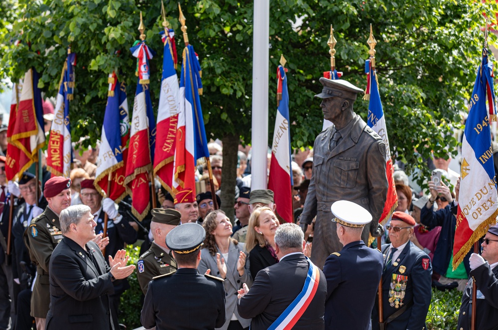 80TH ANNIVERSARY OF D-DAY GENERAL EISENHOWER STATUE CEREMONY