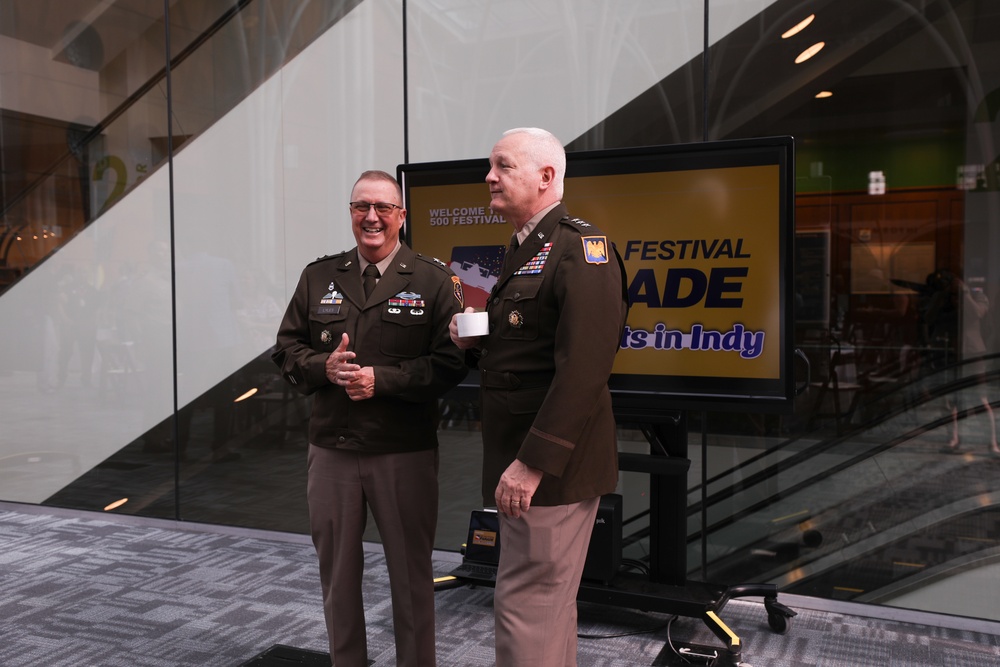 Indiana National Guard leaders, guests enjoy the 500 Festival Breakfast