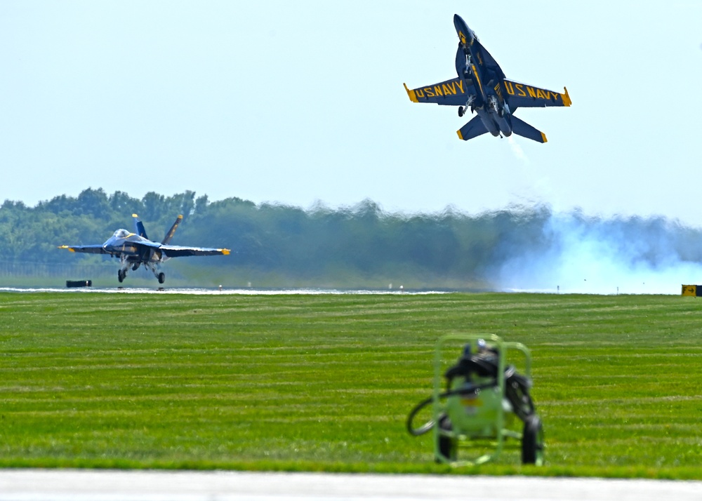 Blue Angels Perform in Terre Haute, Indiana at the Terre Haute Air Show