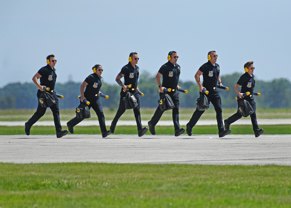 Blue Angels Perform in Terre Haute, Indiana at the Terre Haute, Air Show