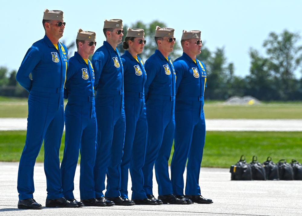 Blue Angels Perform in Terre Haute, Indiana at the Terre Haute Air Show
