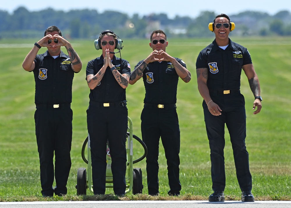 Blue Angels Perform in Terre Haute, Indiana at the Terre Haute Air Show