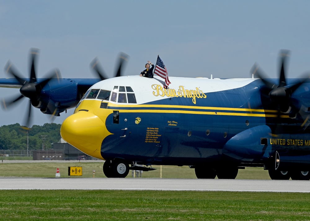 Blue Angels Perform in Terre Haute, Indiana at the Terre Haute Air Show