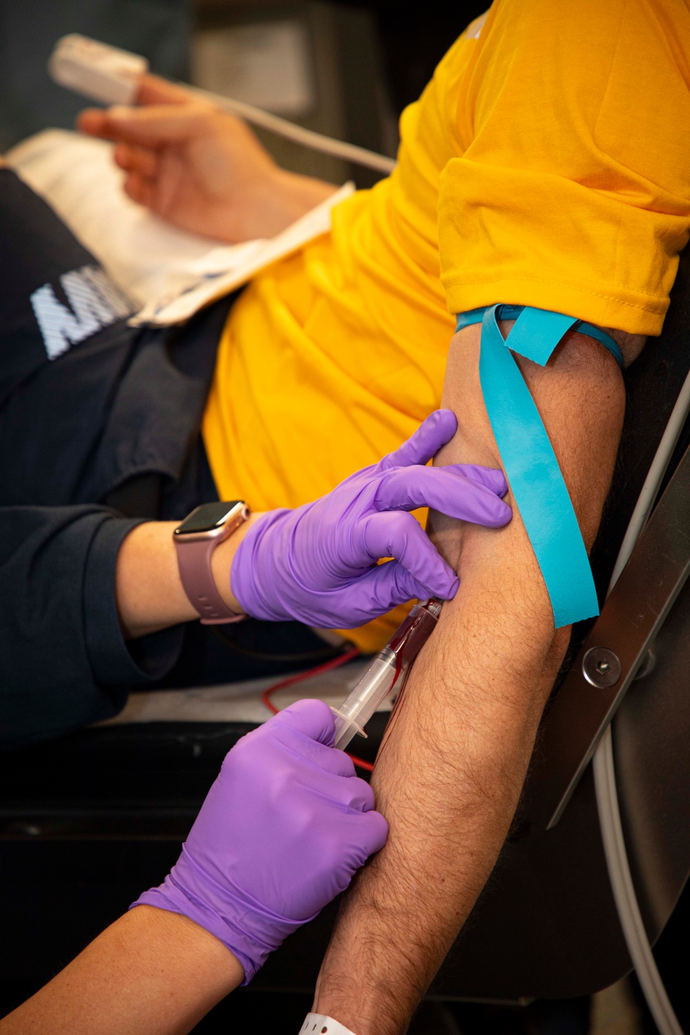 Sailors and staff with U.S. Fleet Forces, Naval Medical Forces Atlantic, Naval Air Force Atlantic and Naval Medical Forces Pacific conduct Quality Medical Assist Visit aboard USS Harry S. Truman (CVN 75)