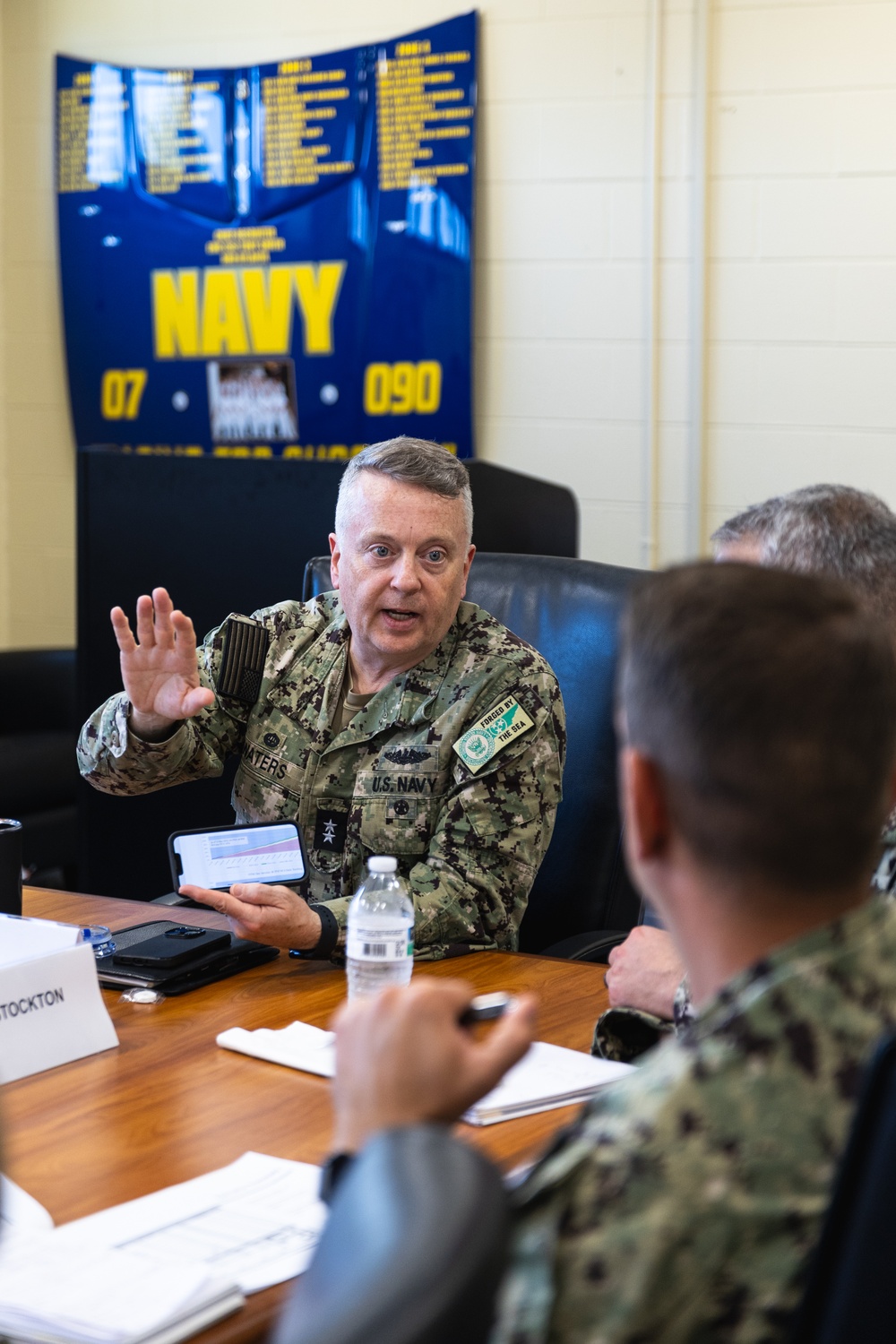 RADM Waters Visits NORU