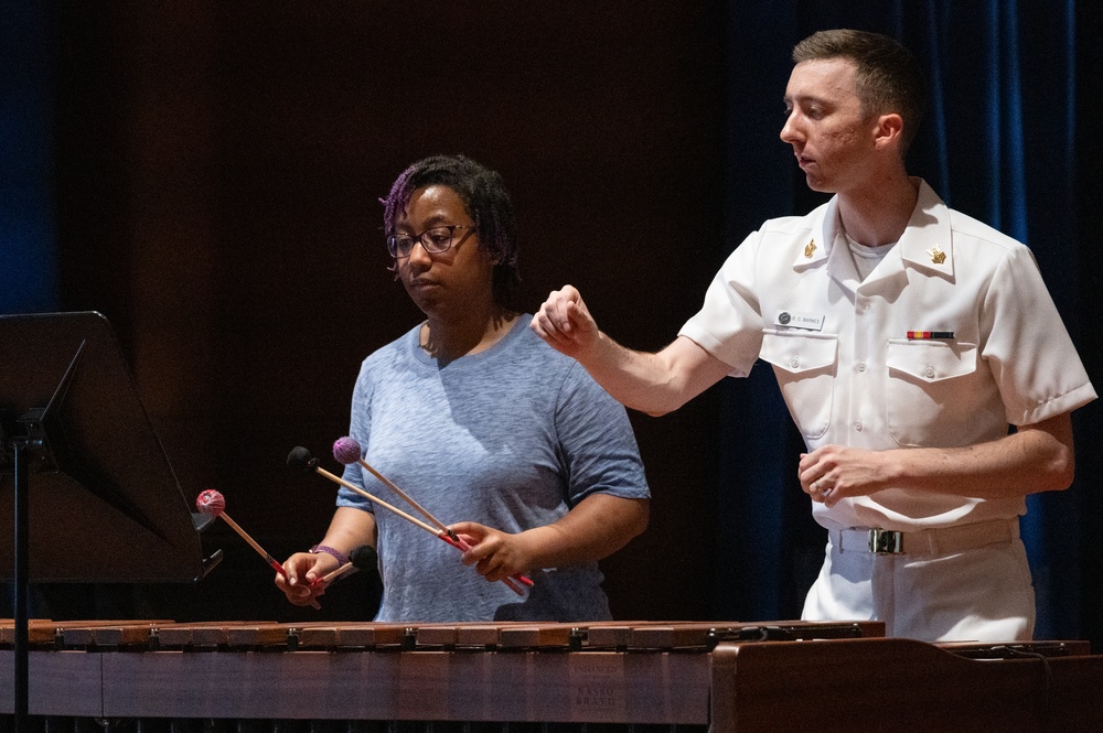 U.S. Navy Band presents percussion masterclass in collaboration with Sphinx Organization