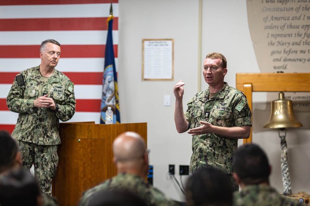 RADM Waters Visits NORU