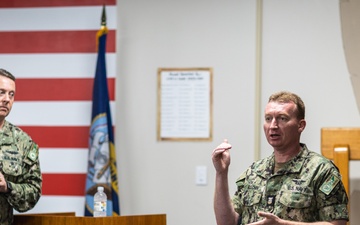 RADM Waters Visits NORU