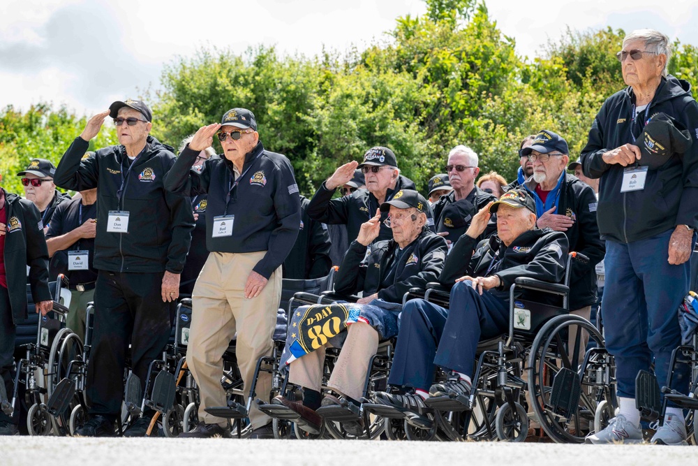 WWII Veterans Return to Normandy DDay 80 Ceremony