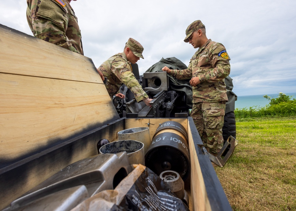 Cannons Staged for D-Day!
