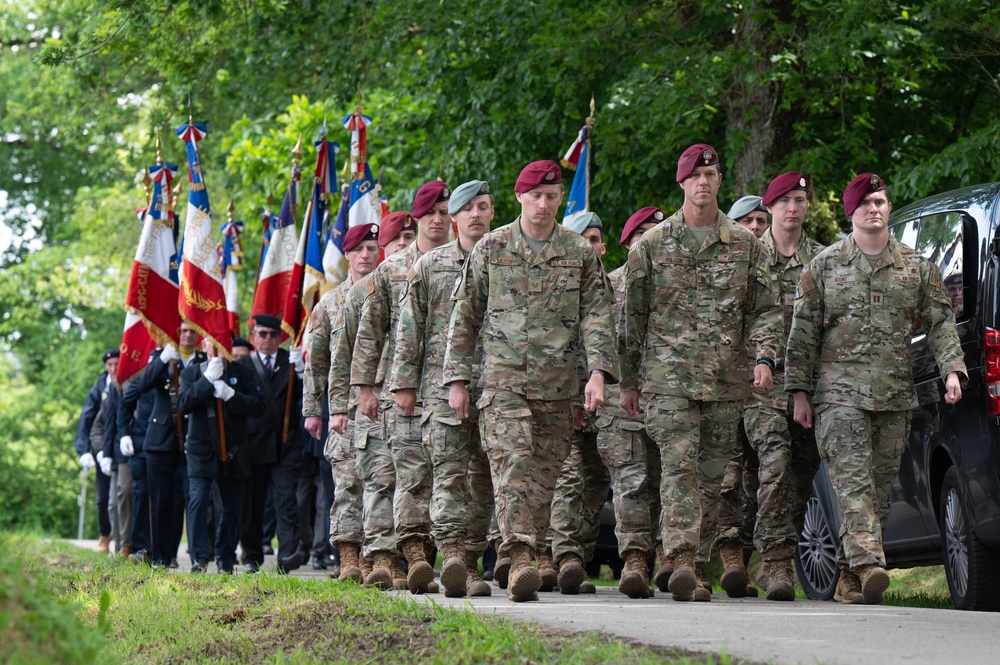 DDay 80 memorial ceremony honors lost service members at Magneville Memorial site