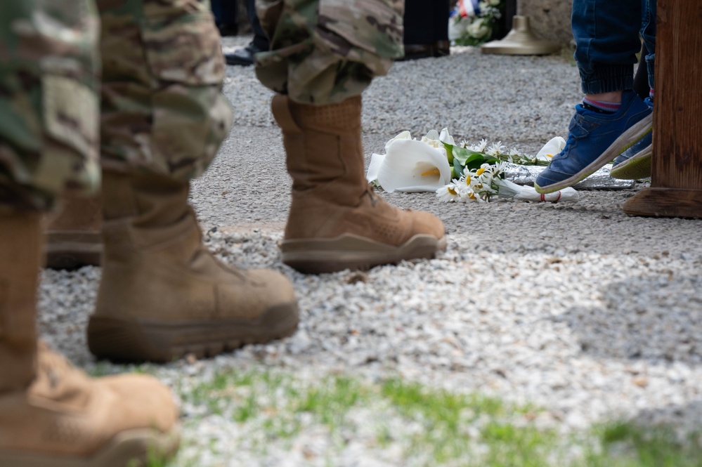 DDay 80 memorial ceremony honors lost service members at Magneville Memorial site