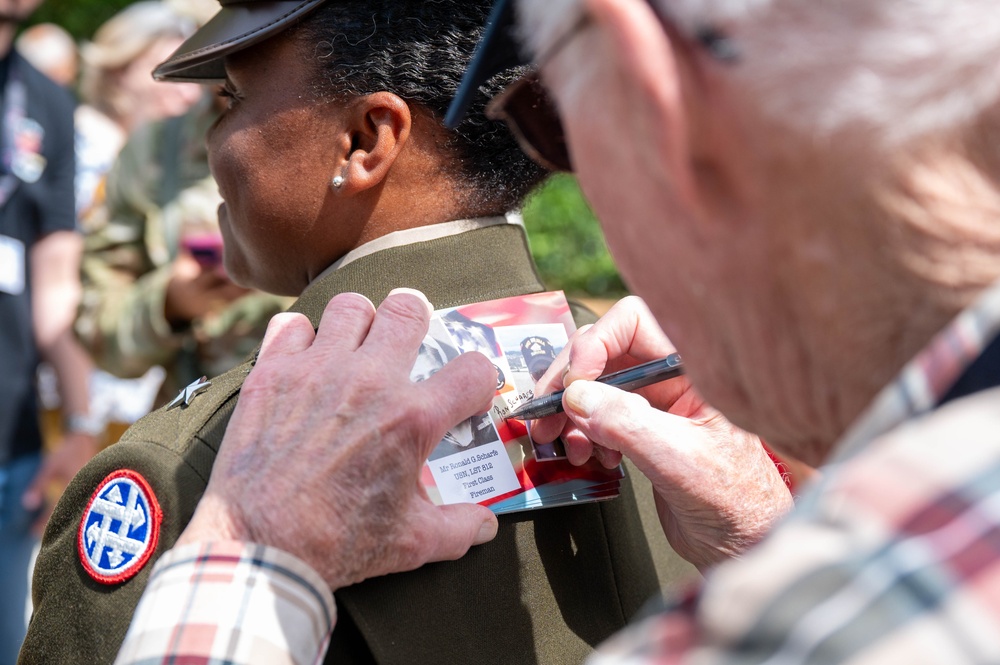 DDay 80 memorial ceremony honors lost service members at Magneville Memorial site