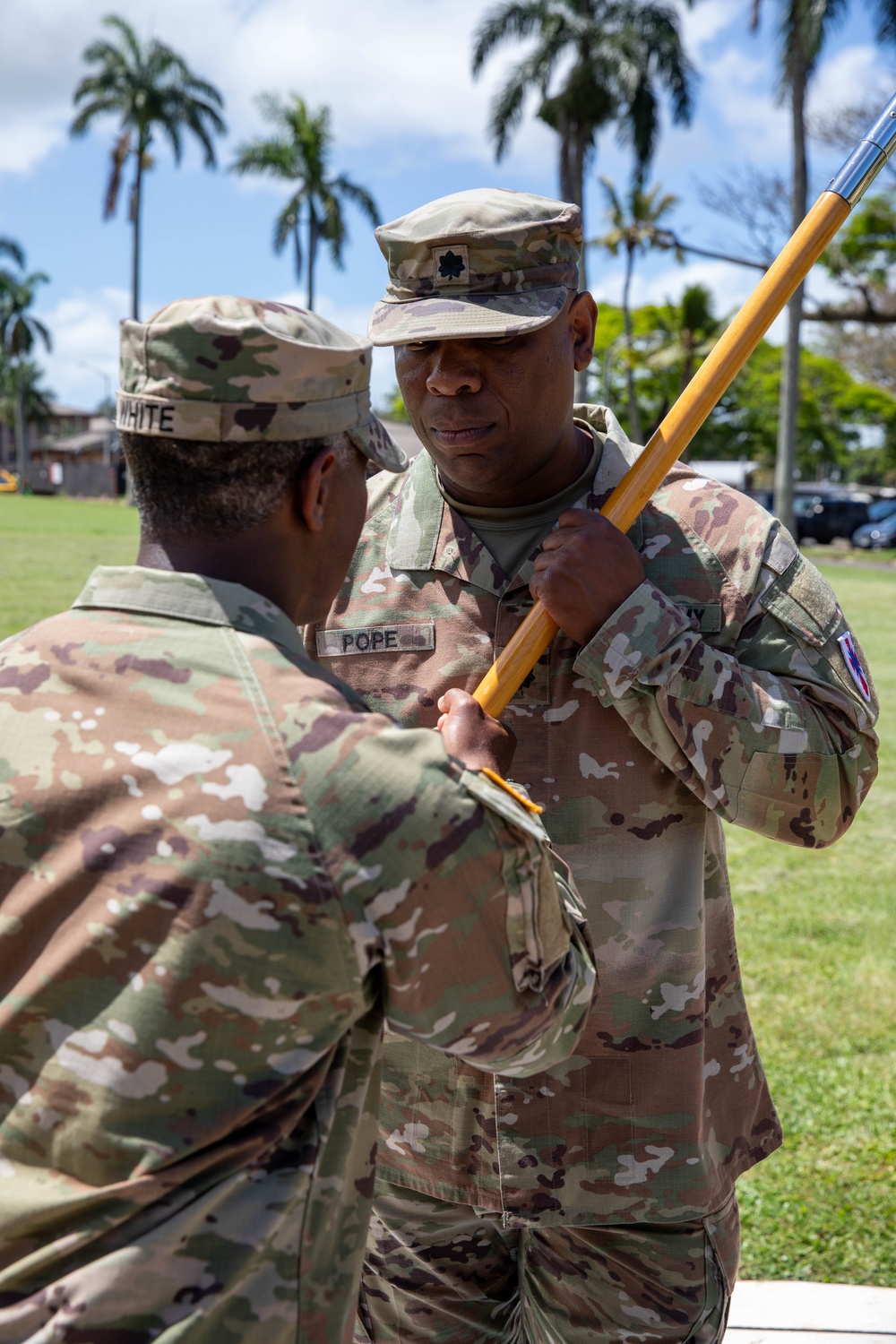 Paymasters conduct change of command ceremony