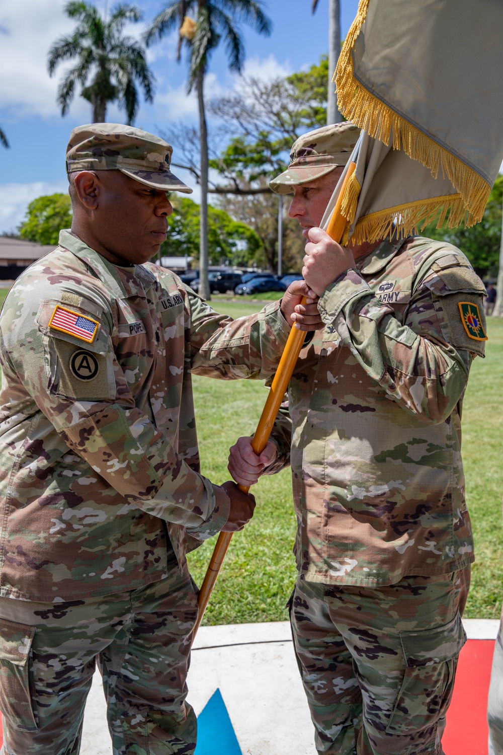 Paymasters conduct change of command ceremony