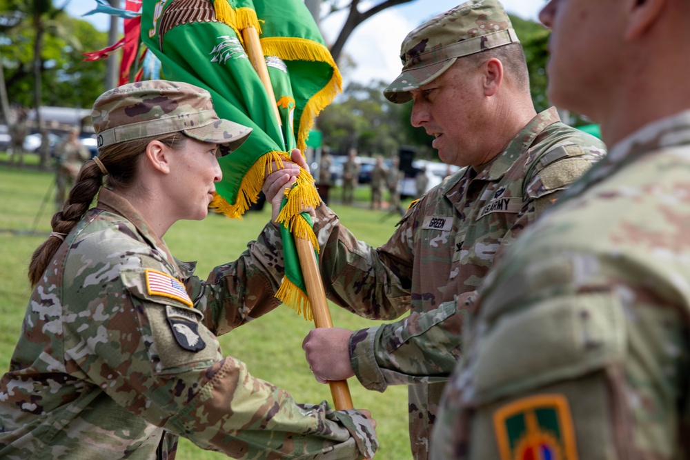 Warfighters conduct change of command ceremony