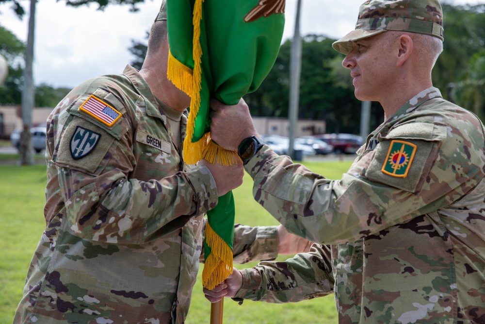 Warfighters conduct change of command ceremony