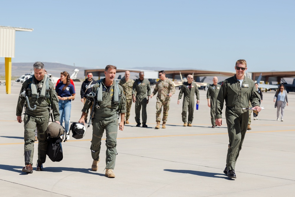 Admiral Aquilino Departs Flightline