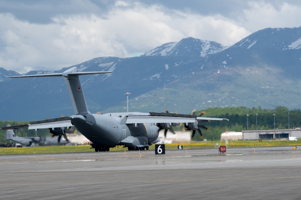 German Air Force Soldiers arrive at JBER for Exercise Pacific Skies 24