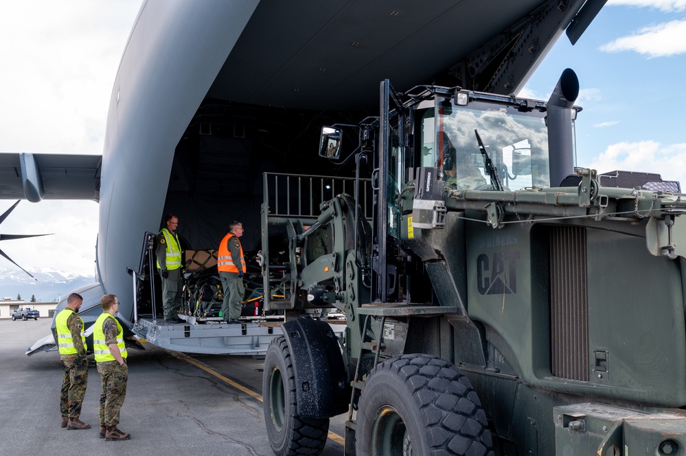 German Air Force Soldiers arrive at JBER for Exercise Pacific Skies 24