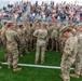 Company A, 1st Battalion, 178th Infantry Regiment mobilizes for deployment in Peoria, Illinois, June 4, 2024.