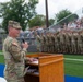 Company A, 1st Battalion, 178th Infantry Regiment mobilizes for deployment in Peoria, Illinois, June 4, 2024.