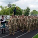 Company A, 1st Battalion, 178th Infantry Regiment mobilizes for deployment in Peoria, Illinois, June 4, 2024.