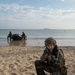 U.S. and French Marines practice maneuvers over Omaha Beach