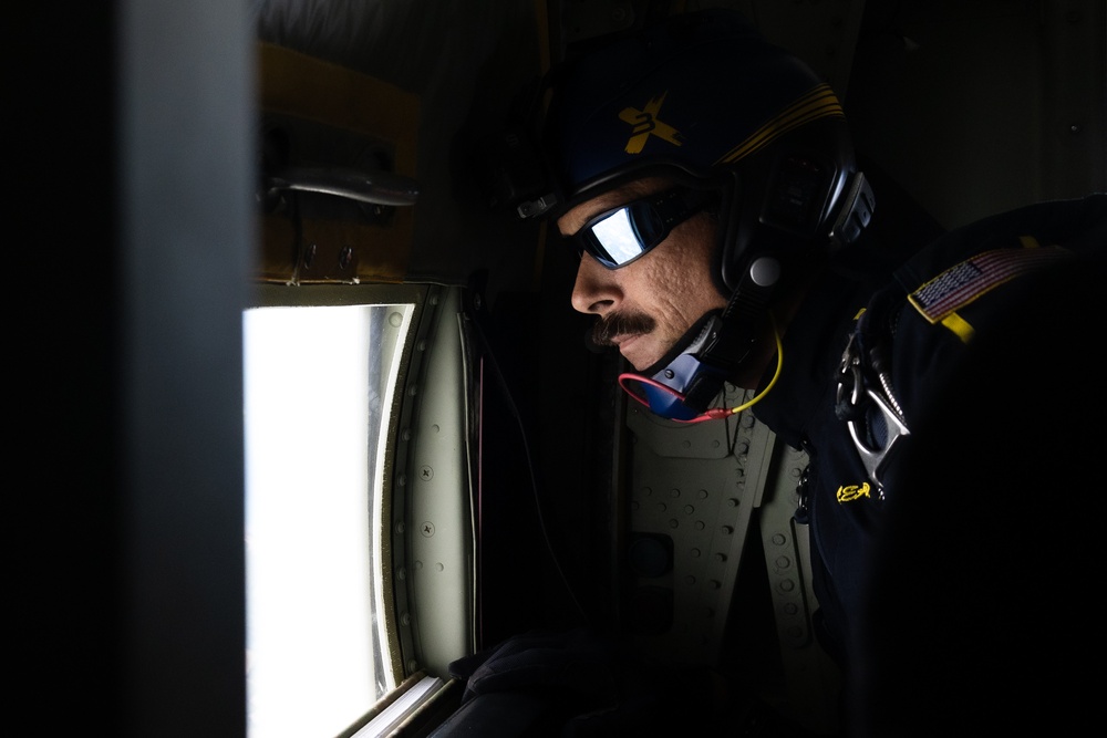 Special Operations and veterans perform military freefall jump during D-Day 80