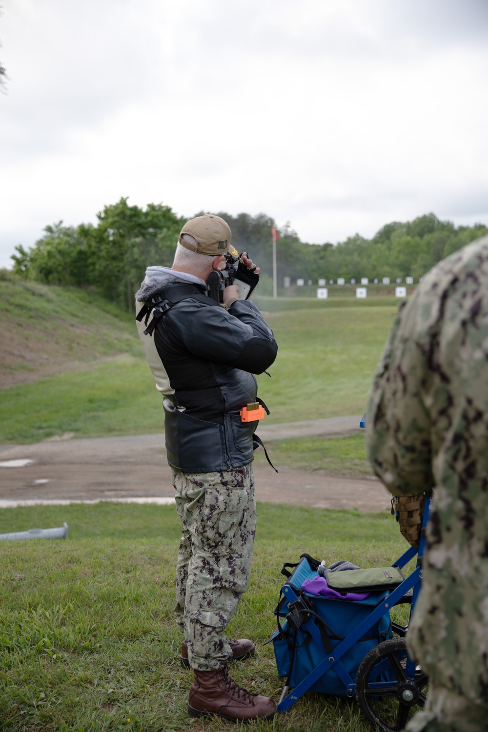 US Navy Marksmanship Team Shoots Competitive Rifle