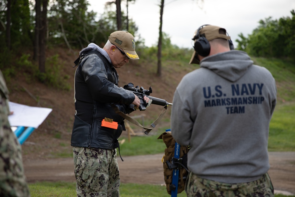 US Navy Marksmanship Team Shoots Competitive Rifle