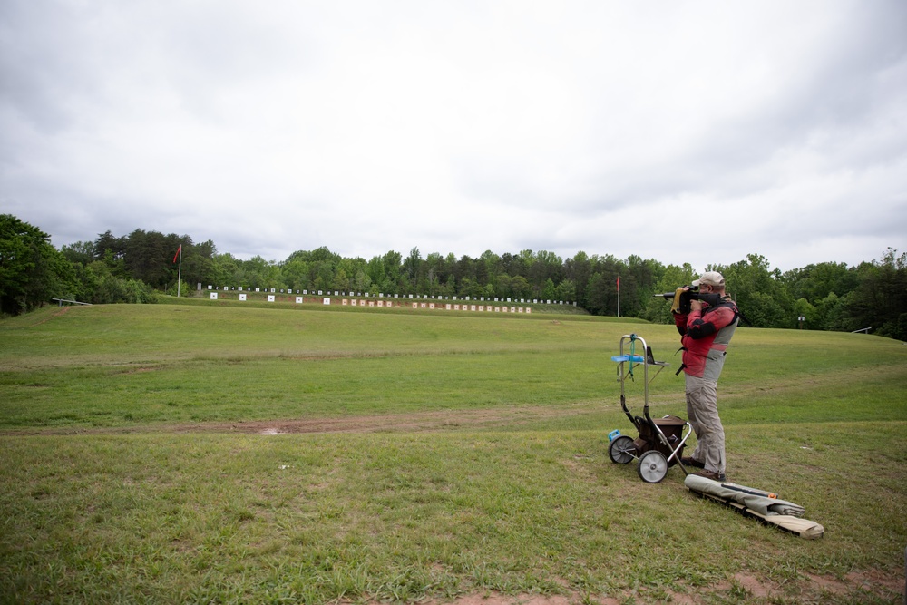 US Navy Marksmanship Team Shoots Competitive Rifle