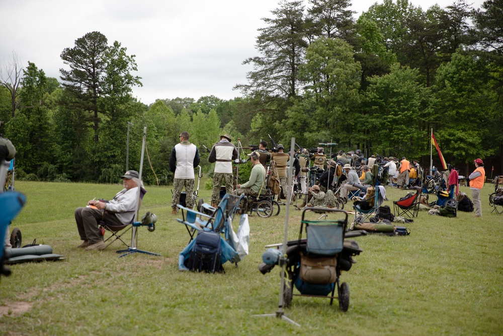 US Navy Marksmanship Team Shoots Competitive Rifle