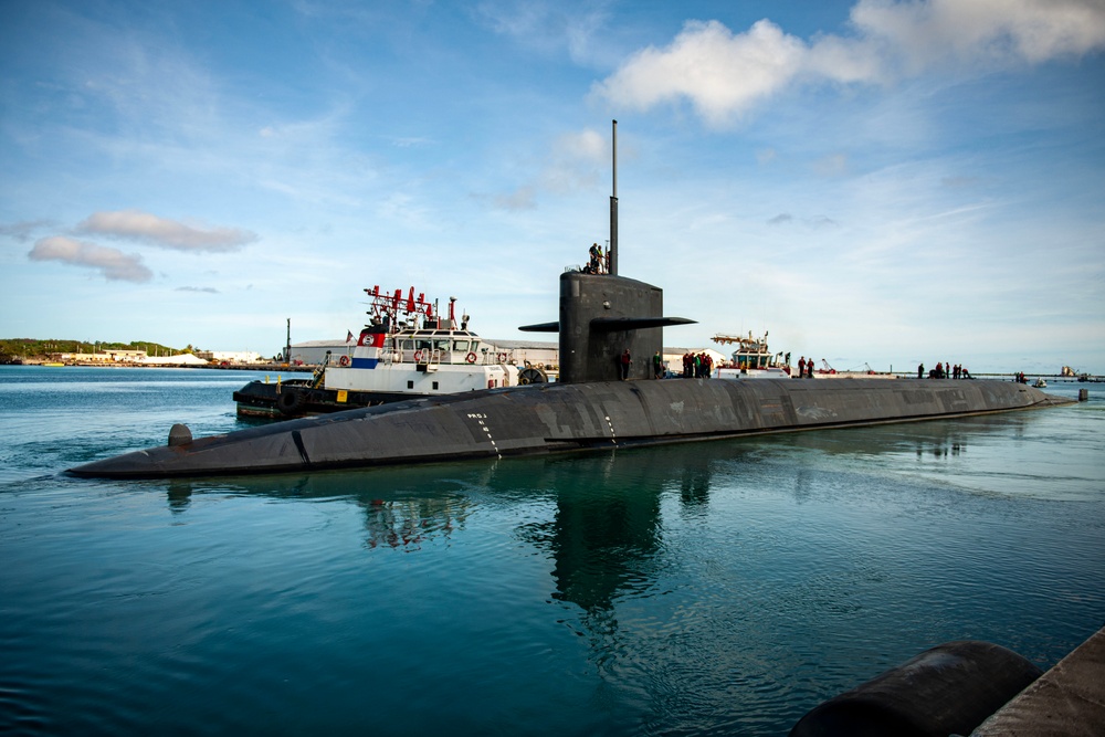 USS Louisiana Depart Naval Base Guam