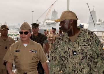 Colombian War College Tour Aboard Boxer