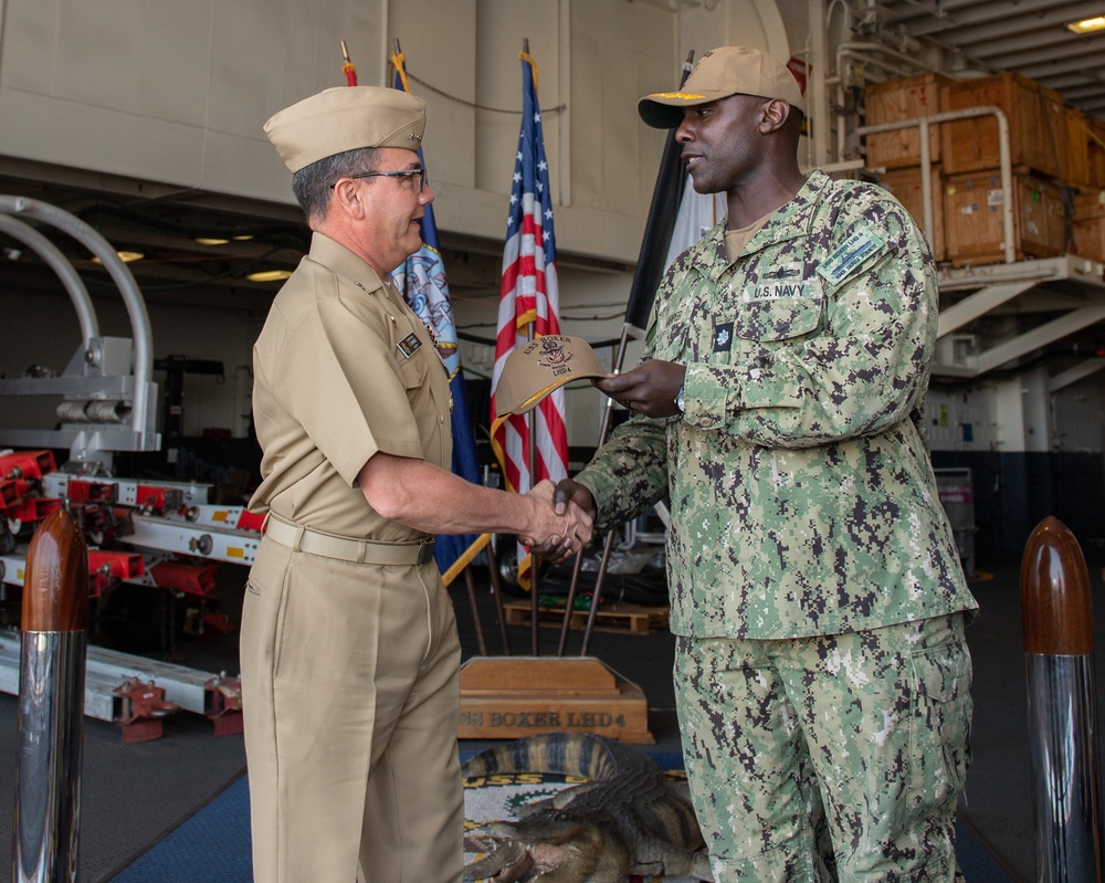 Colombian War College Tour Aboard Boxer