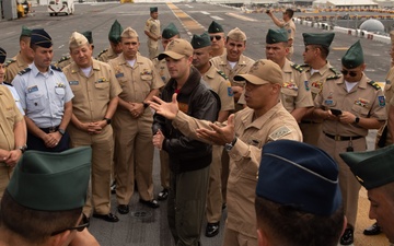 Colombian War College Tour Aboard Boxer