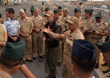 Colombian War College Tour Aboard Boxer