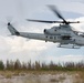 U.S. Marines with HMLA-167 perform a terrain-familiarization flight during Distributed Aviation Operations Exercise 24