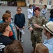 PARATROOPERS FRENCH SCHOOL CHILDREN VISIT