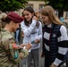 PARATROOPERS FRENCH SCHOOL CHILDREN VISIT